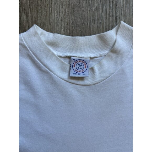 Vintage 90s Tabasco Hot Sauce Promo XL White Wrap Around Art Rare Food - Picture 15 of 16